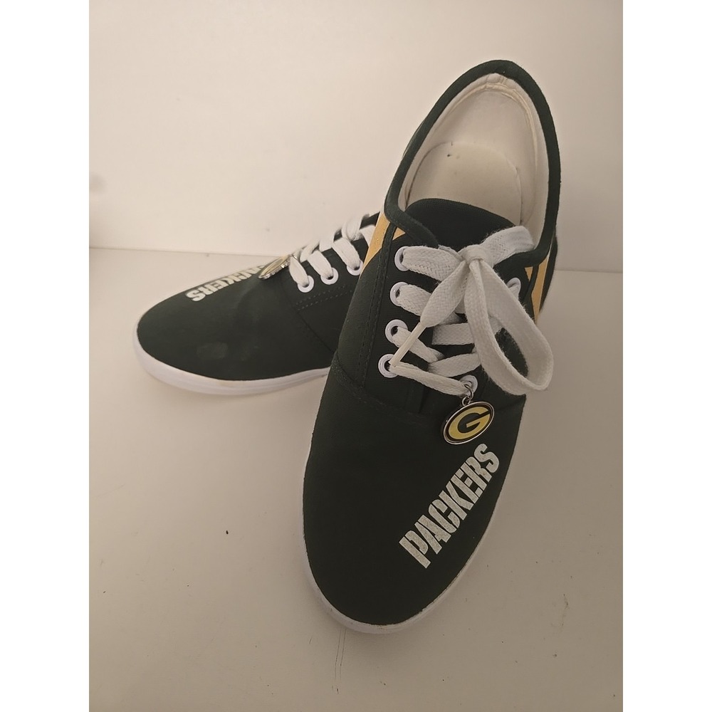 Green Bay Packers The Bradford Exchange Womens Sneakers Green‎  Low Top 8.5